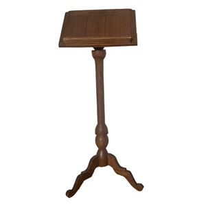 Donkerhouten sierlijke bobbel lessenaar huren