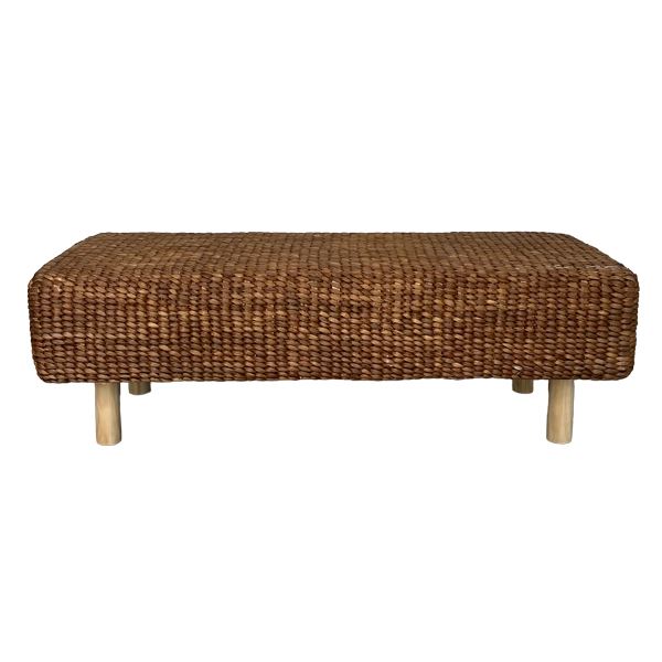 Verhuur rotan poef groot Poef rotan groot