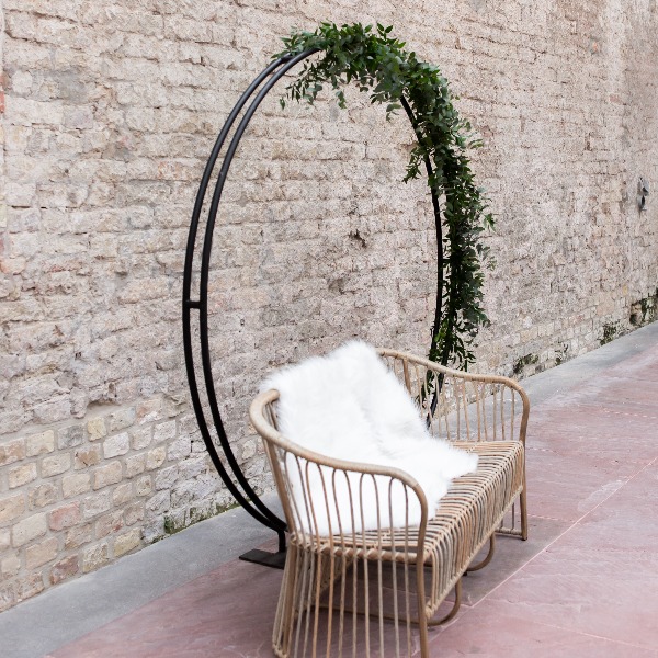 Backdrop rond zwart - zonder doek