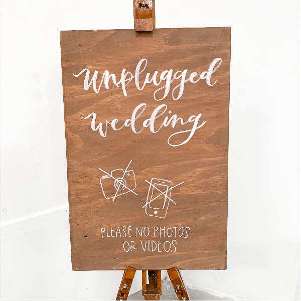 Unplugged wedding