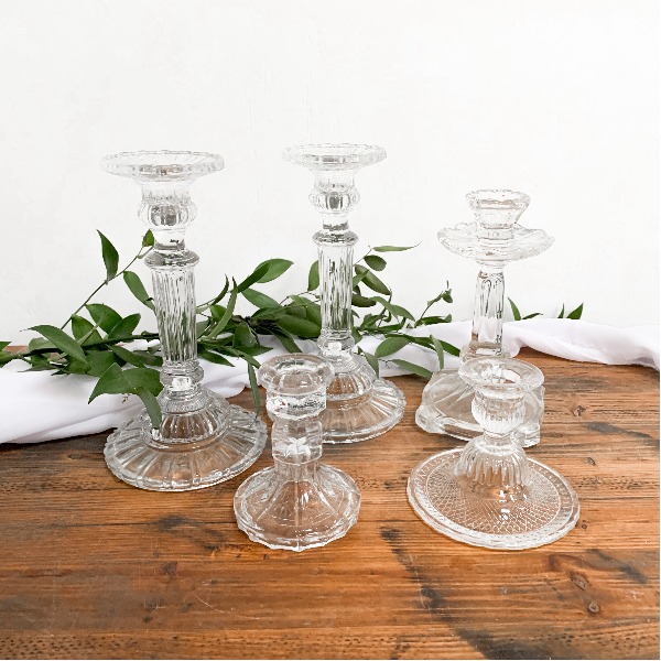 Kandelaar glas 