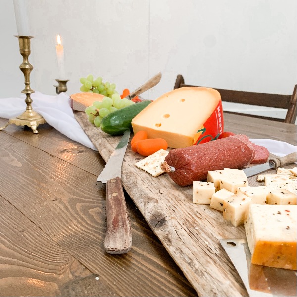 Borrelplank donker hout - groot
