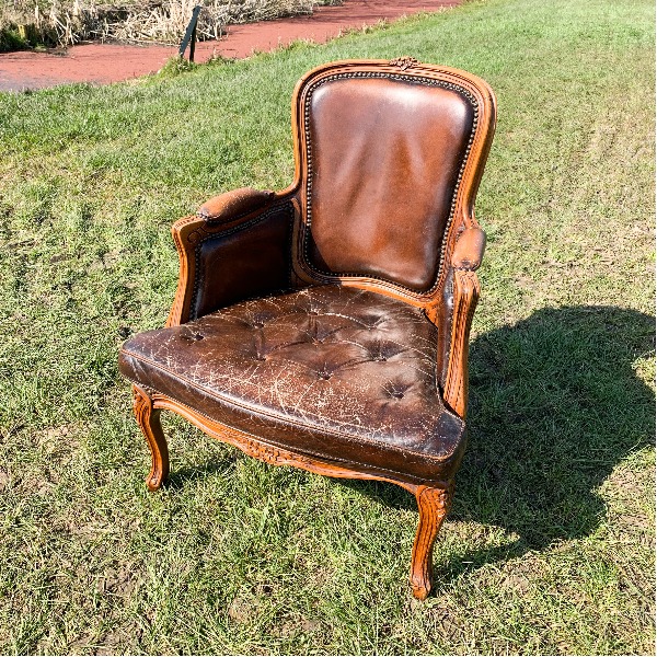 Stoel chesterfield zitting