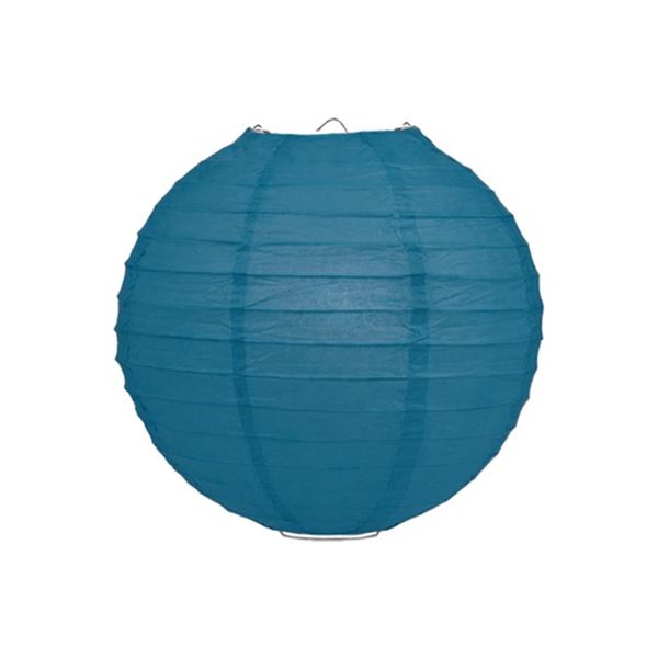 Lampionnen petrolblauw