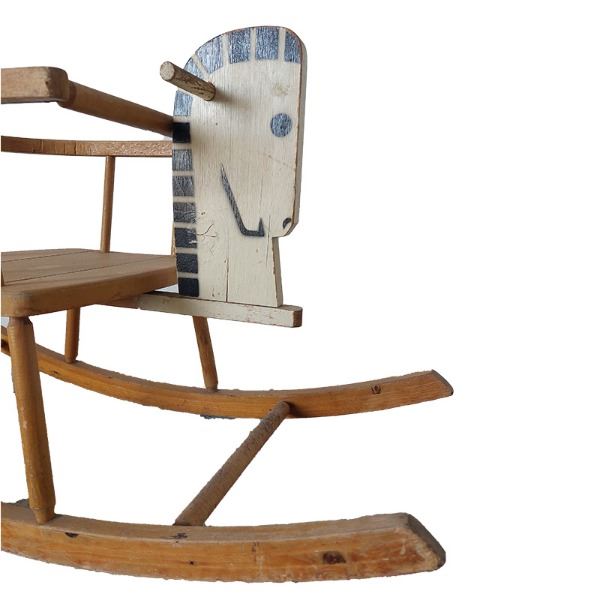 Kinder schommelstoel paard