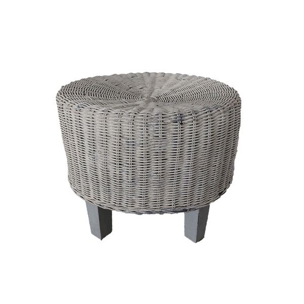 Bijzettafel wit riet