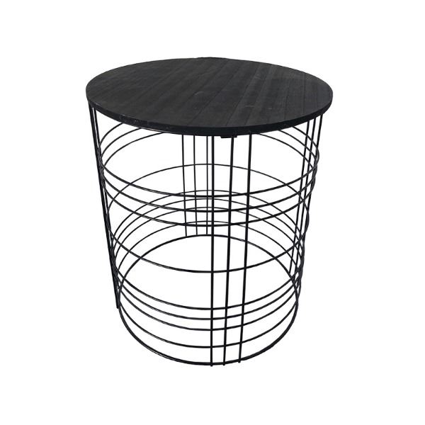Bijzettafel zwart modern