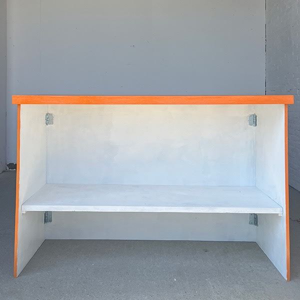 Oranje inklapbare bar huren