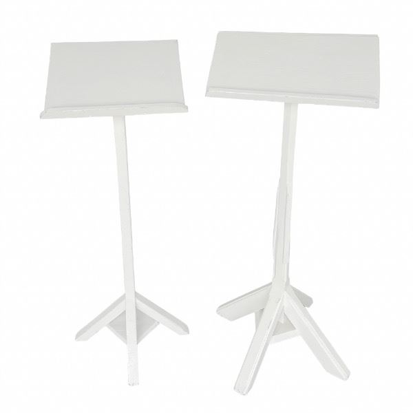 Wit houten lessenaar huren