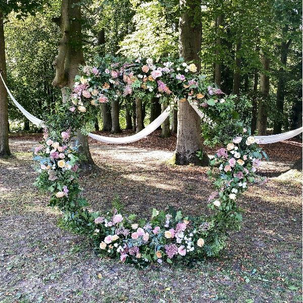 Backdrop rond zwart - zonder doek