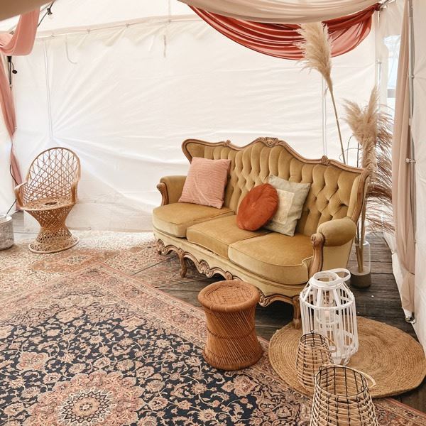 Bank vintage groen