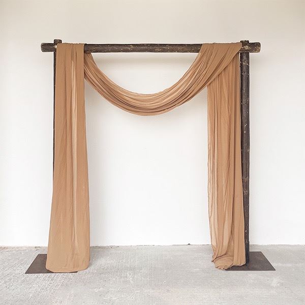 Backdrop donker + beige doek