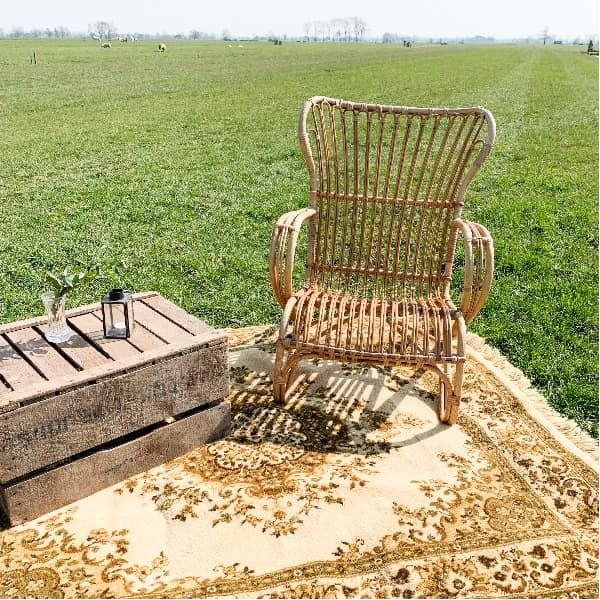 stoel rotan beach bij Brisked huren