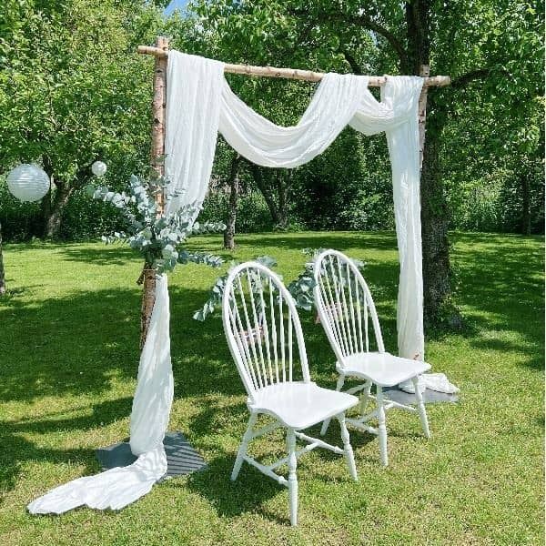 Berken backdrop hout huren