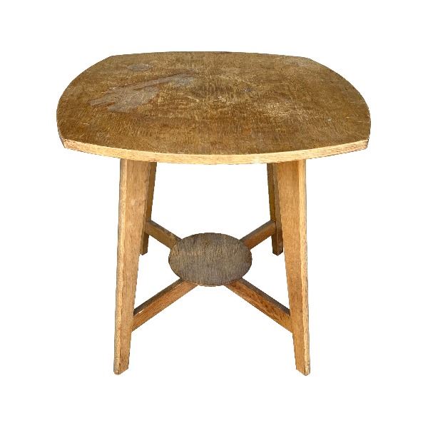 Bijzettafel vintage - licht hout
