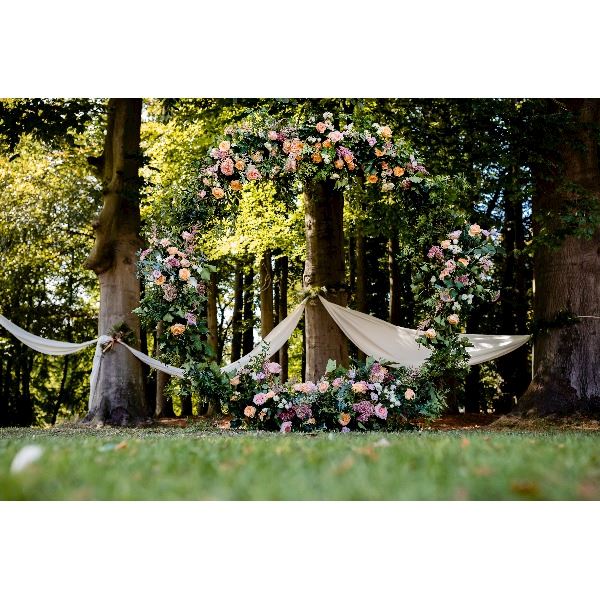 Backdrop rond wit - zonder doek