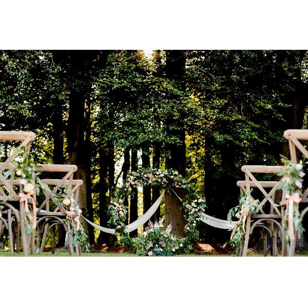 Backdrop rond wit - zonder doek