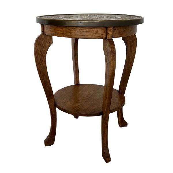 Tekentafel rond moet gouden blad