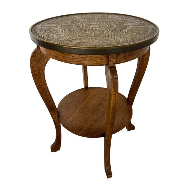 Tekentafel rond moet gouden blad