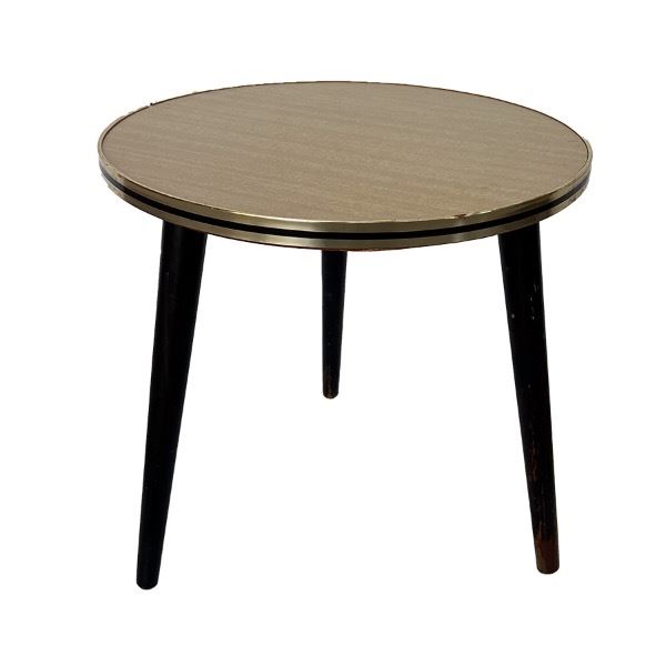 Bijzettafel goud retro