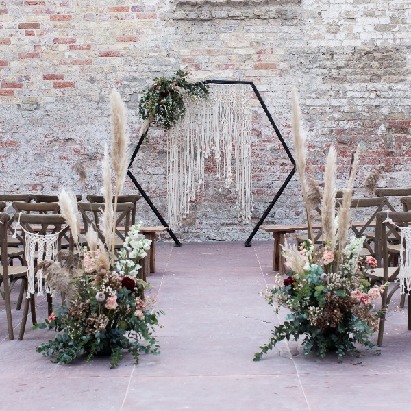 Backdrop hexagon zwart - zonder doek