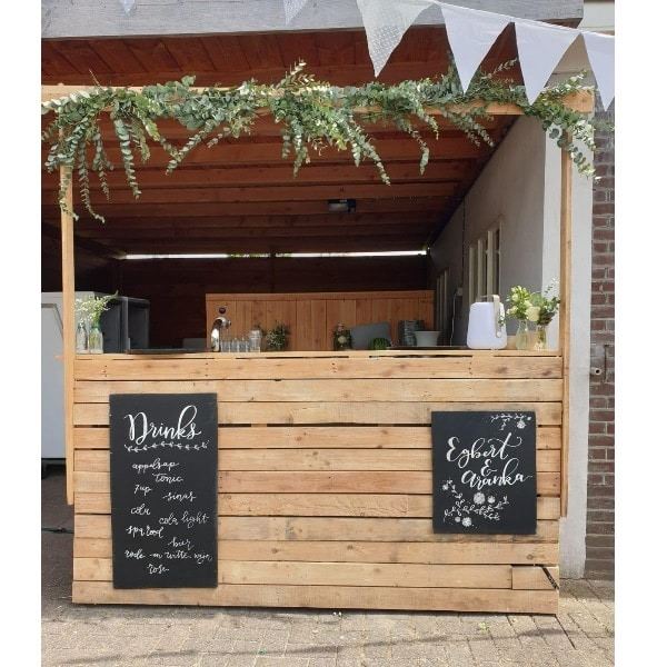 Bar licht hout groot Bar licht hout groot