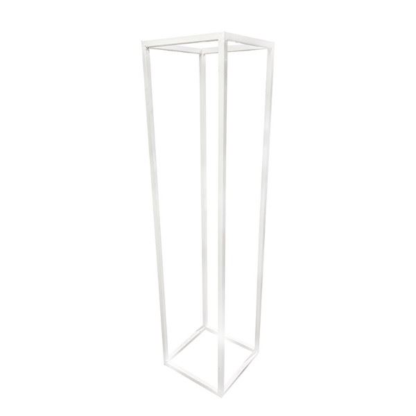 Metalen witte zuil 