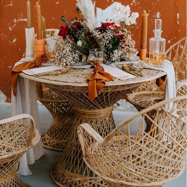 Rotan diner set