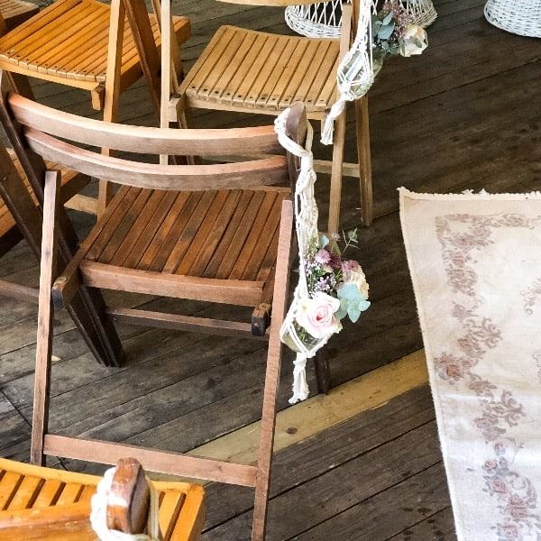 Stoelhanger macrame vaasje Stoelhanger macrame vaasje
