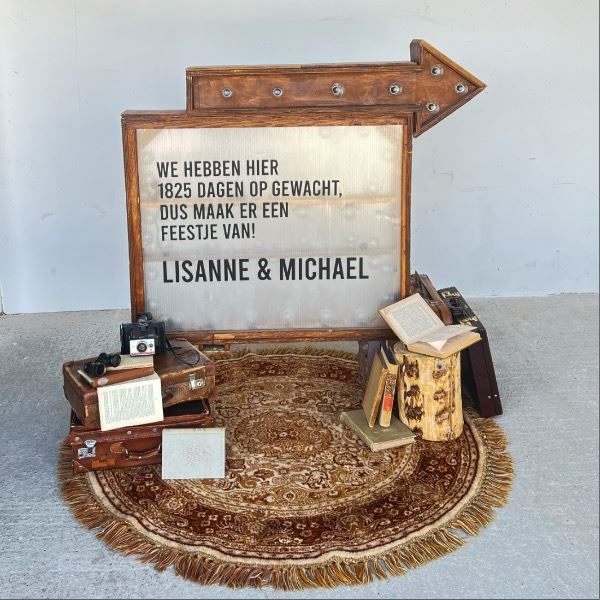 Welkomsthoekje vintage stylingsetting